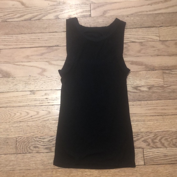 Enza Costa Black Reversible Half Moon Rib Tank Size XS - Picture 5 of 8